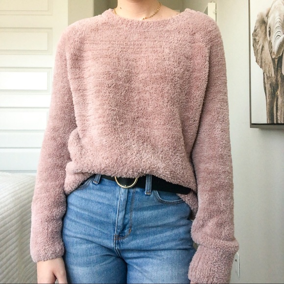 PacSun Sweaters - ✨3/$20 LA HEARTS PINK FUZZY SWEATER✨